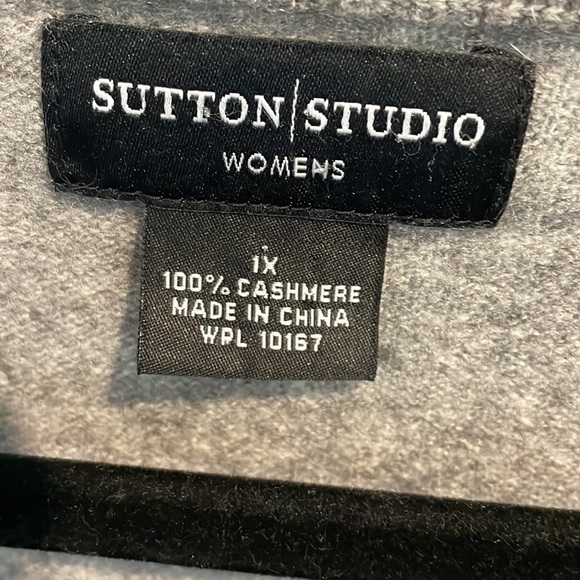 Sutton studio cashmere long sleeve sweater - Picture 3 of 8